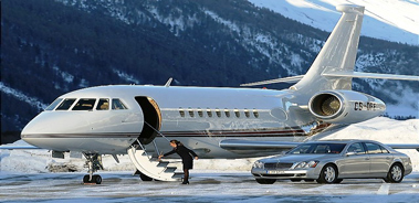 charter flight Falcon 2000